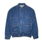 Mens Blue Levis Vintage 90s Moving on Hoodie Coat