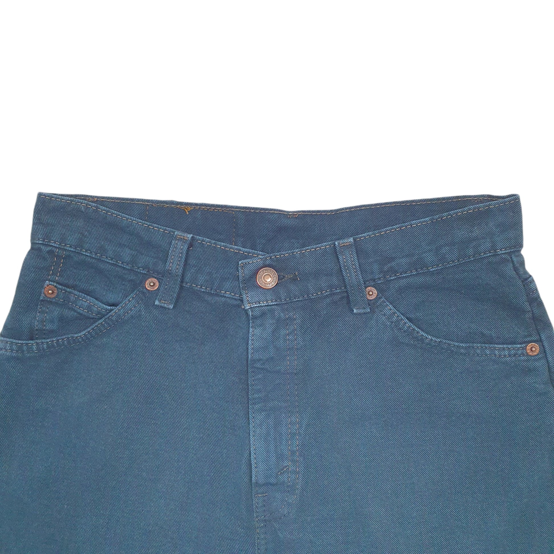 Mens Blue Levis Denim Jeans Jorts Vintage Orange Tab Denim Shorts