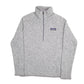 Womens Grey Patagonia Better Sweater Quarter Zip Jumper