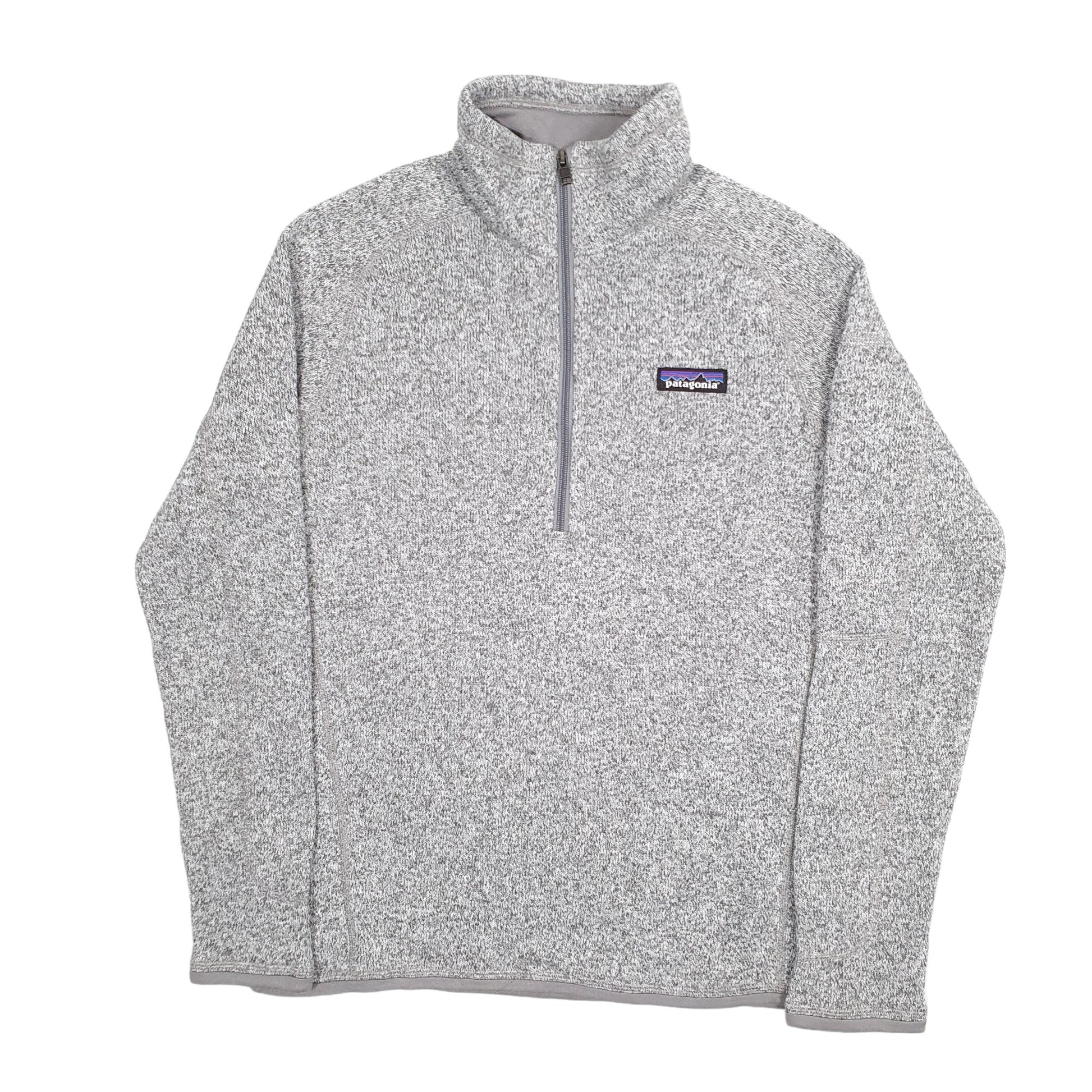 Womens Grey Patagonia Better Sweater Quarter Zip Jumper