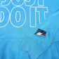 Mens Blue Nike Just Do It Spellout Hoodie Jumper