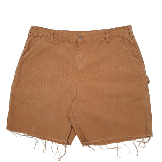 Mens Brown Carhartt Workwear B11 Carpenter Shorts