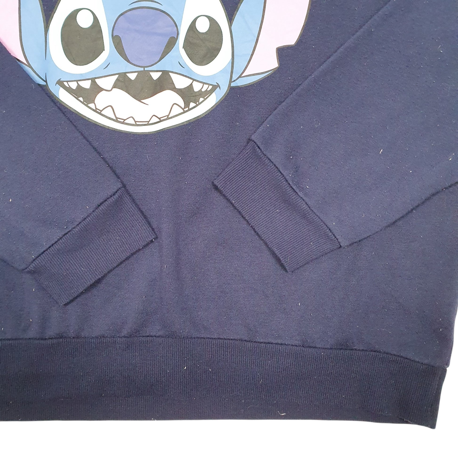 Womens Navy Disney Stitch Lilo Character Crewneck Jumper