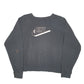 Womens Black Nike Spellout Swoosh Crewneck Jumper