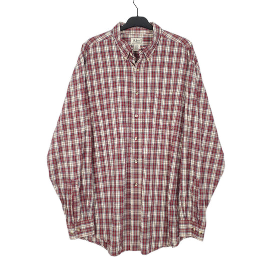 Mens Red L.L.Bean  Long Sleeve Shirt
