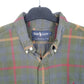 Mens Green Ralph Lauren Made In USA Vintage Lightweight Flannel Long Sleeve Shirt
