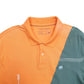 Mens Orange Saddlebred Reworked Short Sleeve Polo Shirt