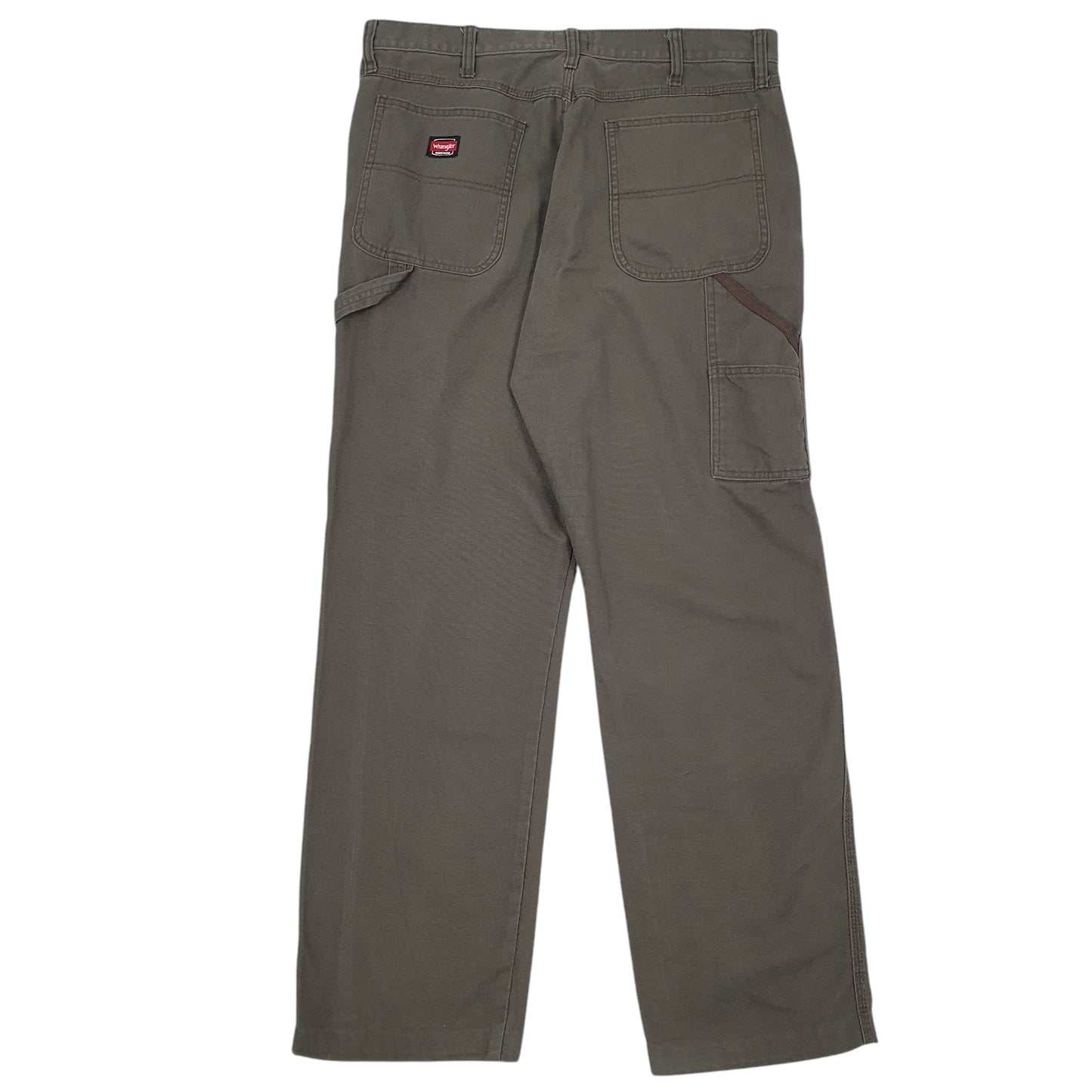 Mens Green Wrangler Workwear Carpenter Trousers