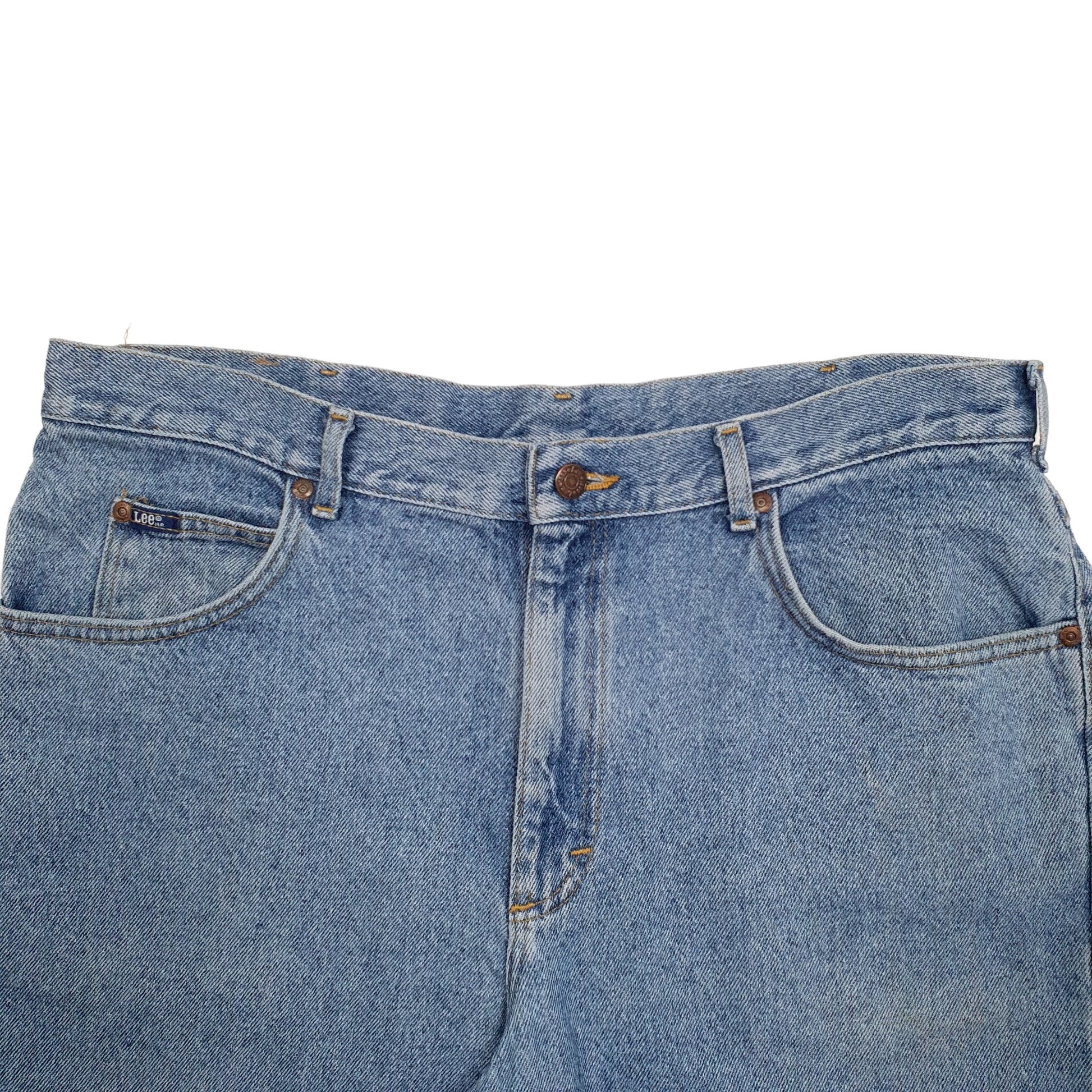 Mens Blue Lee  Denim Shorts