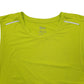 Mens Yellow Crivit Hi Vis Running Vest Sleeveless Short Sleeve T Shirt