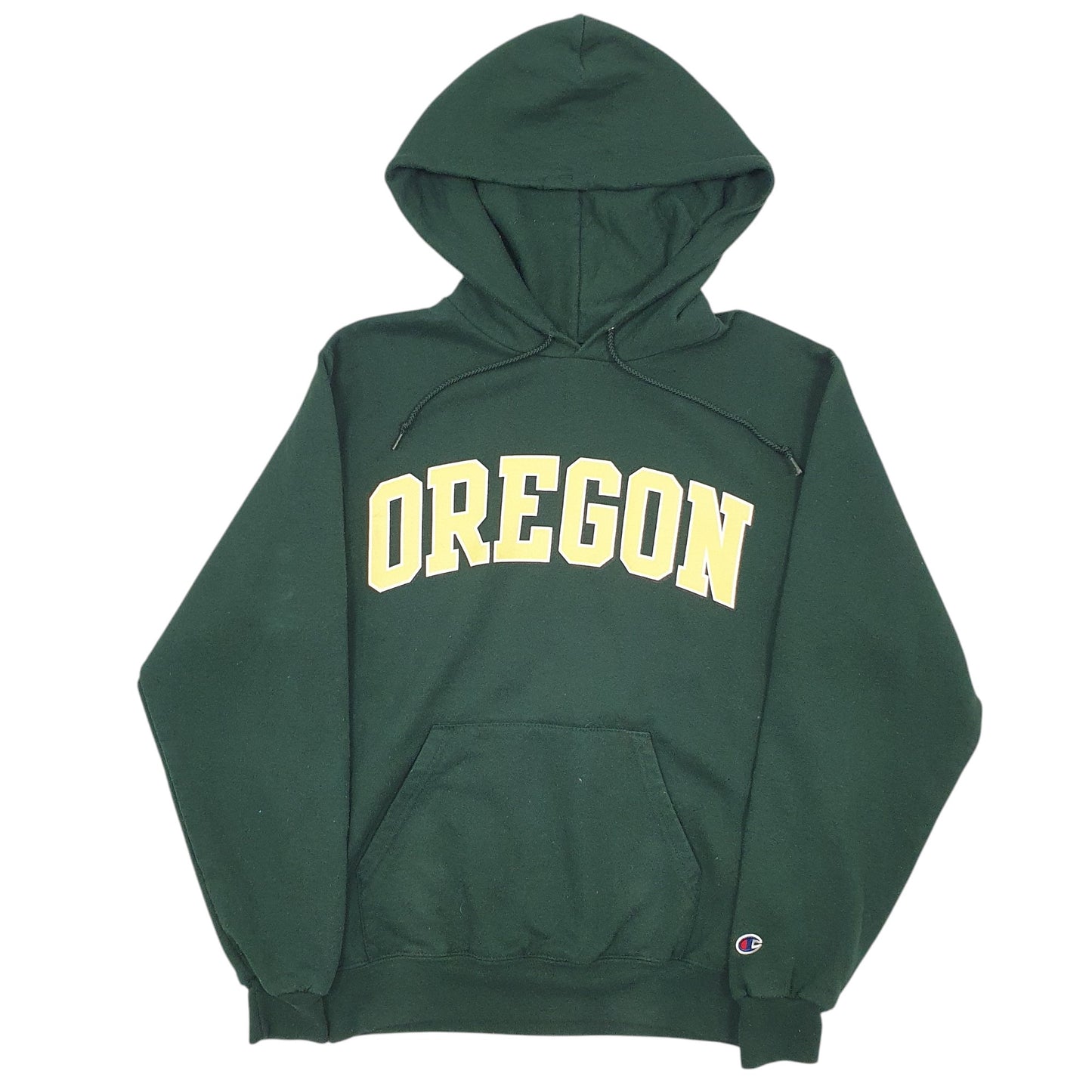 Mens Green Champion Oregon Hoodie Jumper