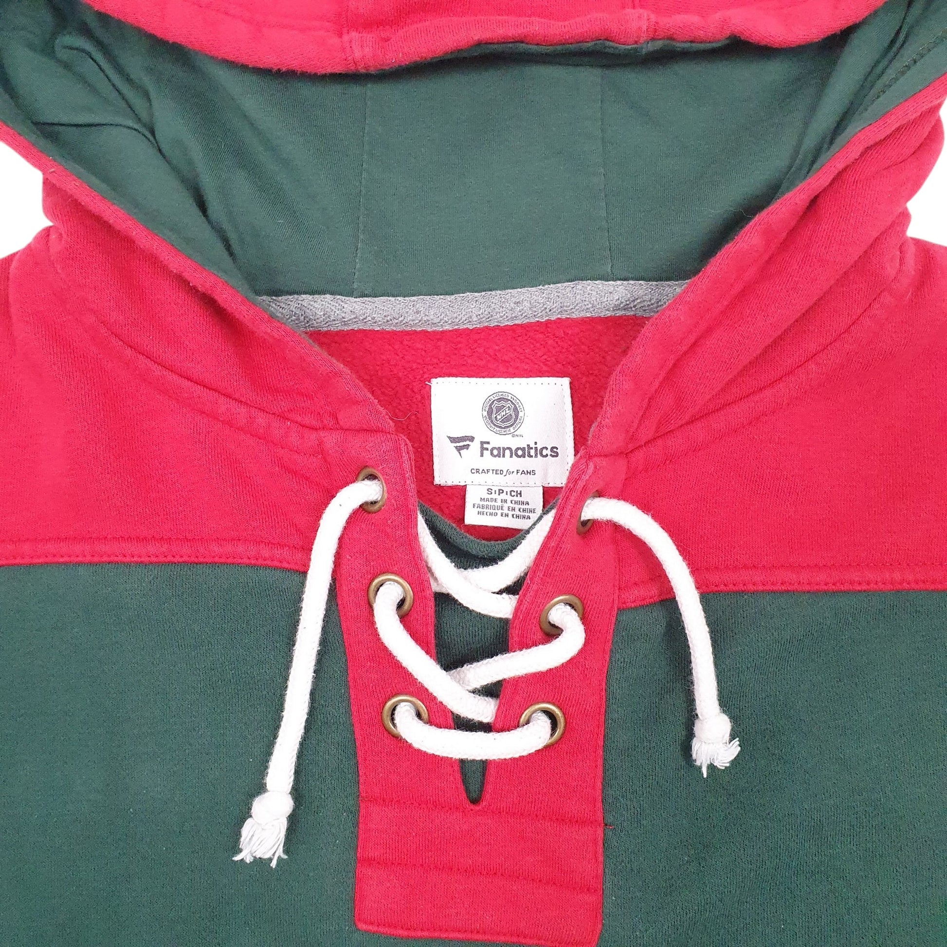 Mens Green Fanatic NHL Minnesota Wild Hoodie Jumper