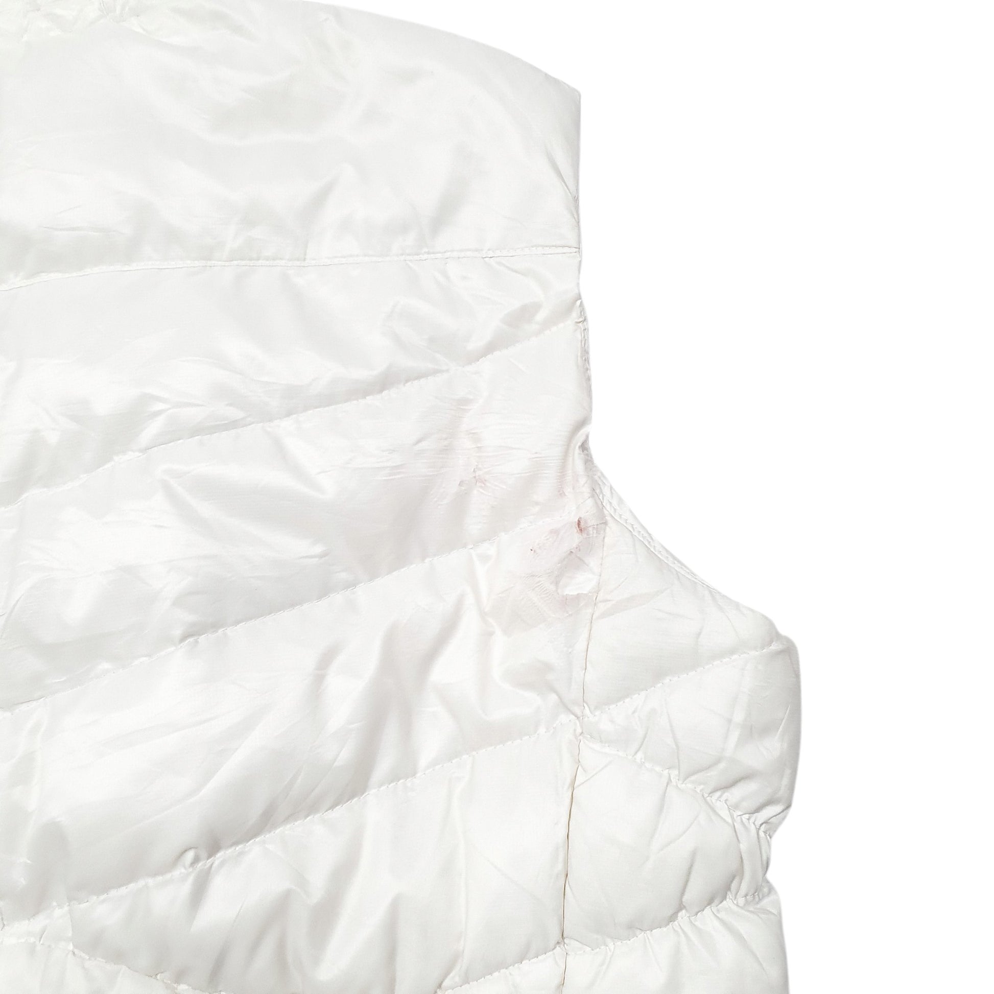 Womens Cream Nike Vest Goose  Coat