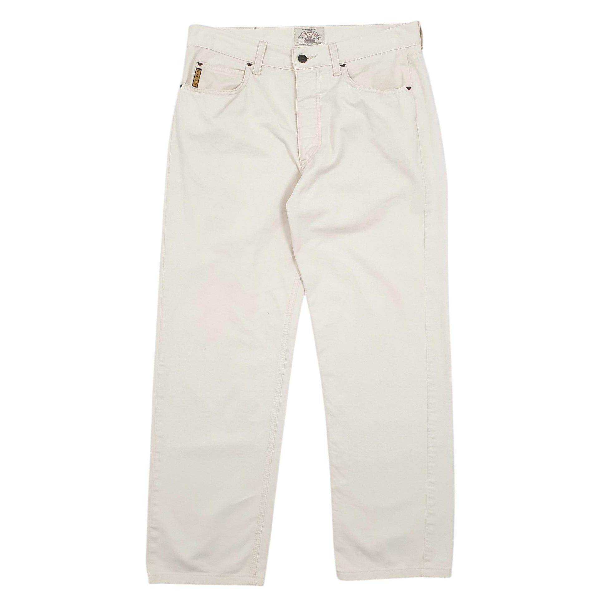Mens Cream Armani Jeans  Casual JeansW33 L30
