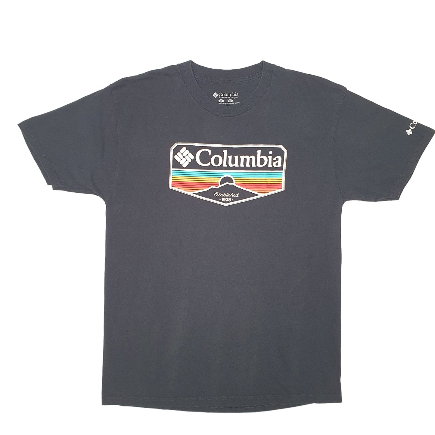 Mens Black Columbia Sportswear  Short Sleeve T Shirt