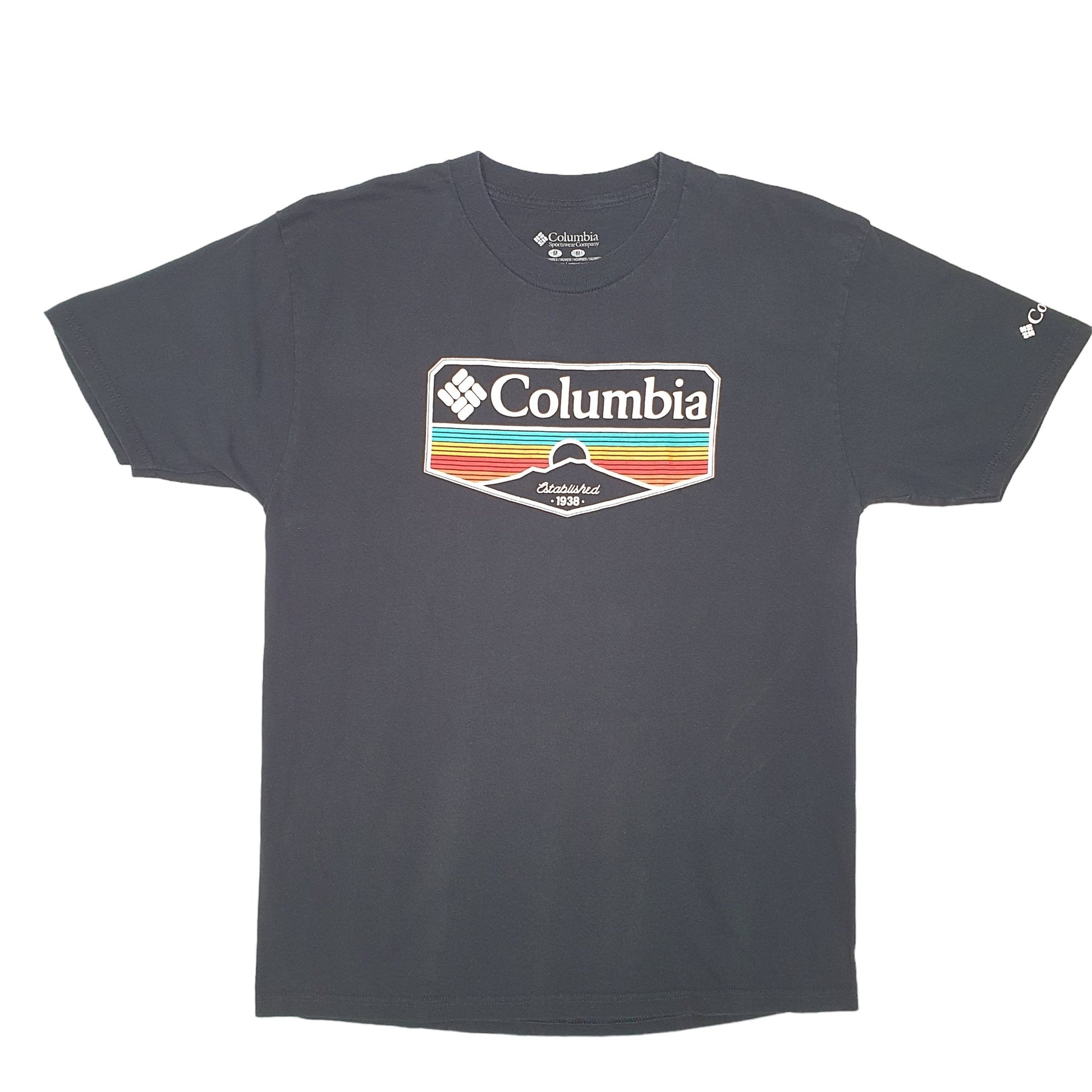 Mens Black Columbia Sportswear  Short Sleeve T Shirt