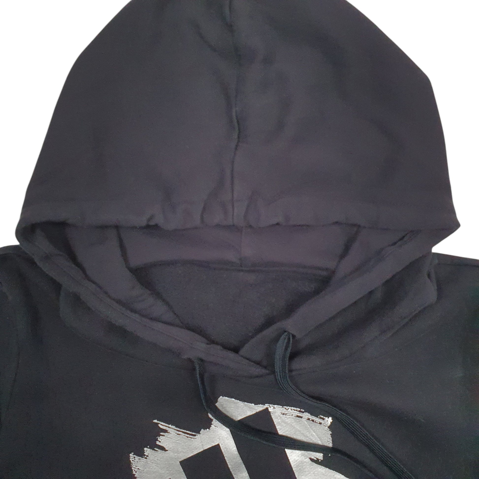 Womens Black Adidas Spellout Hoodie Jumper