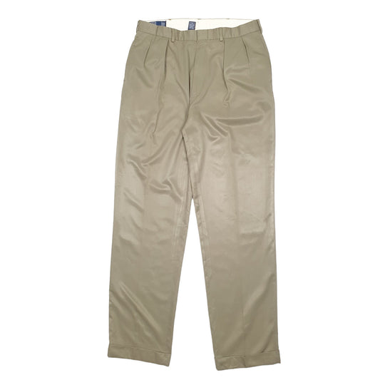 Mens Khaki Polo Ralph Lauren 90's Vintage Chino Trousers