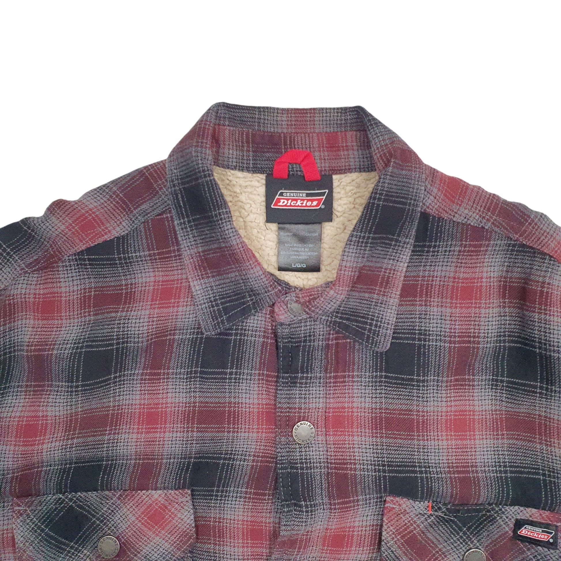 Mens Grey Dickies  Long Sleeve Shirt