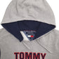 Mens Grey Tommy Hilfiger Spellout Hoodie Jumper
