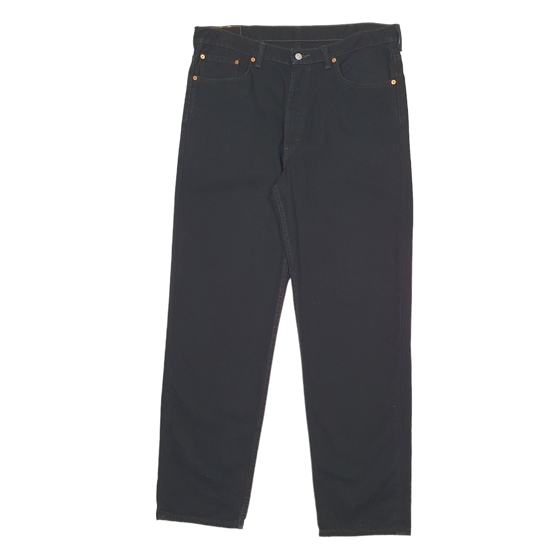 Mens Black Levis  505 JeansW38 L34