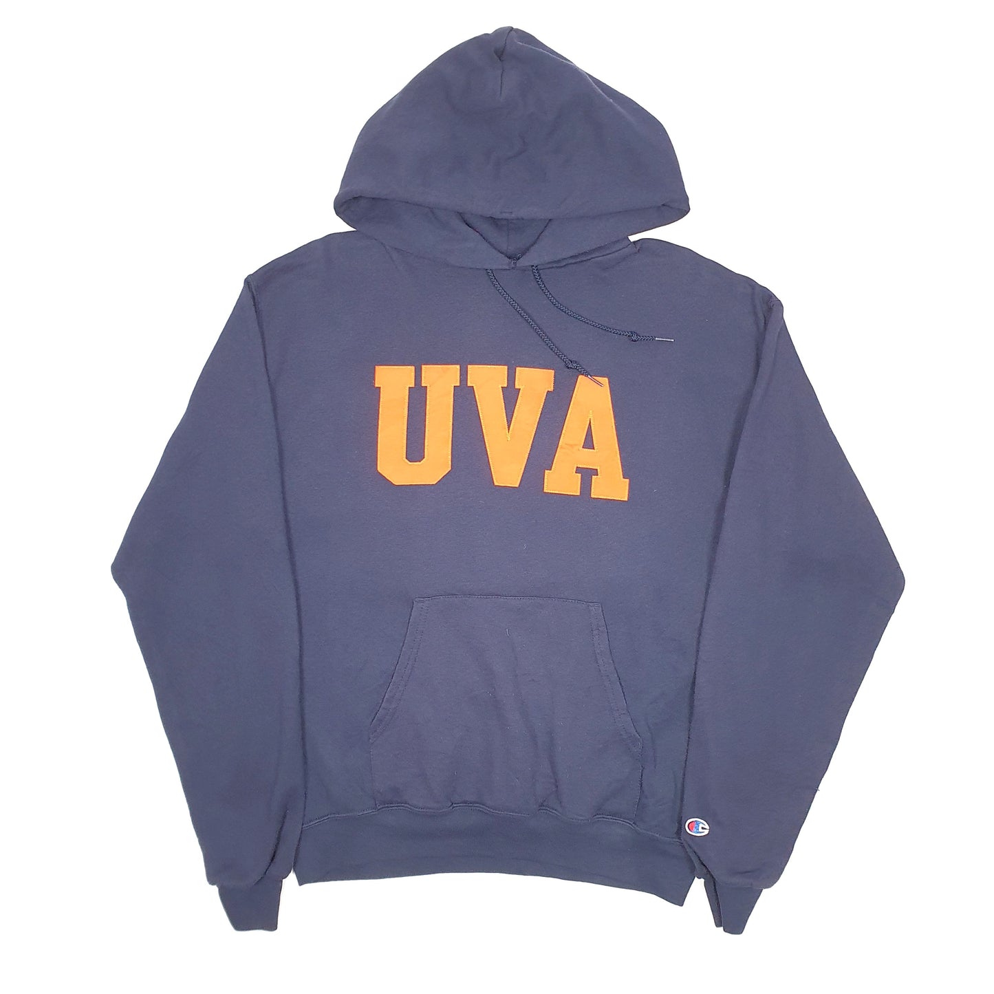 Mens Navy Champion UVA College Hoodie Jumper