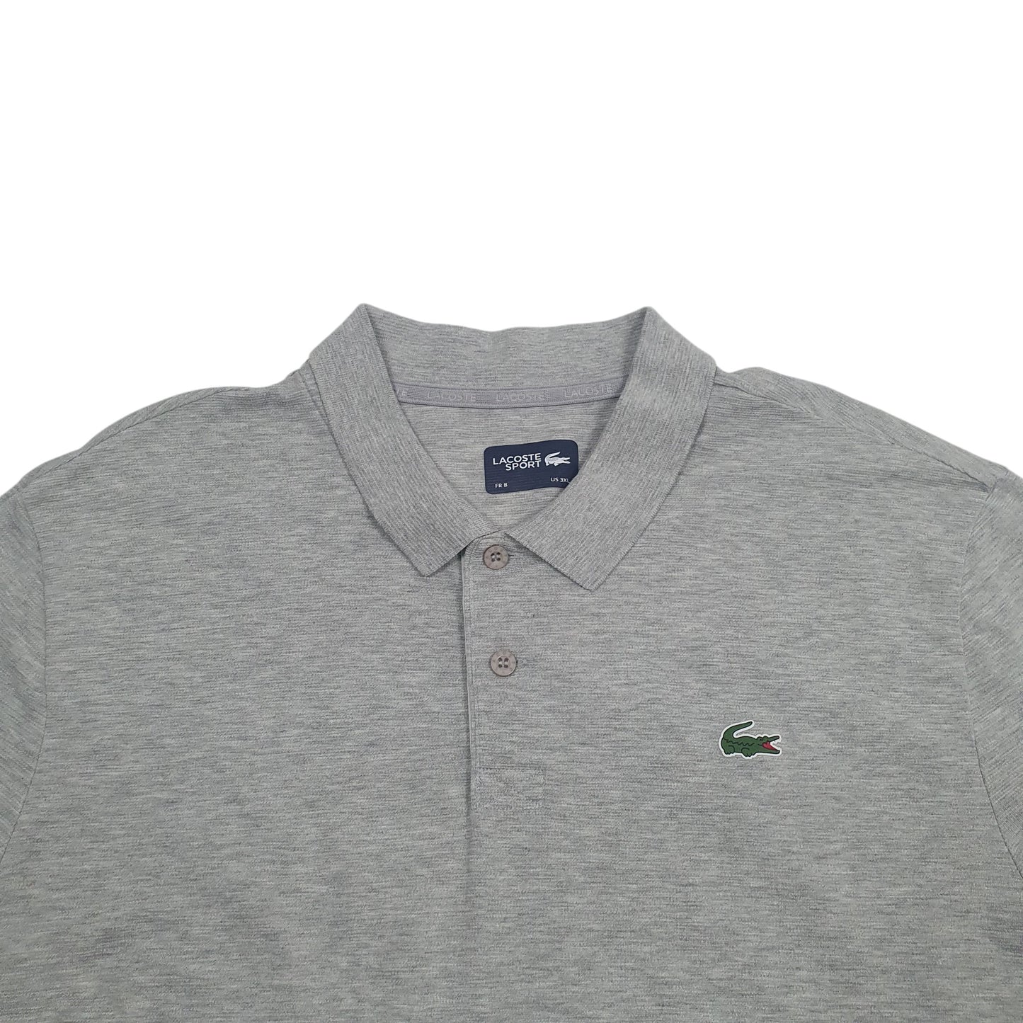 Mens Grey Lacoste Lacoste sport Short Sleeve Polo Shirt