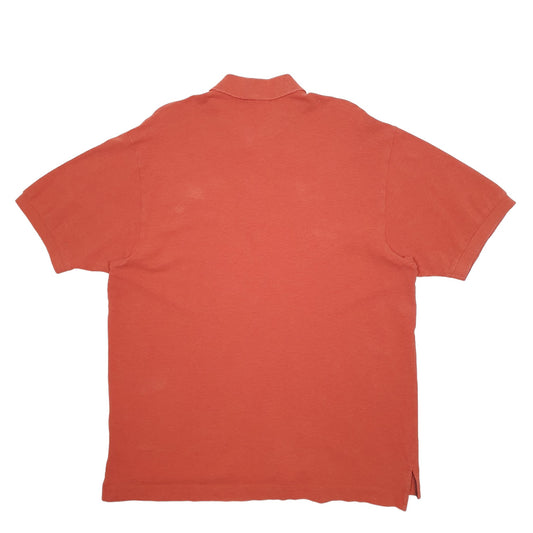 Mens Orange Nautica  Short Sleeve Polo Shirt