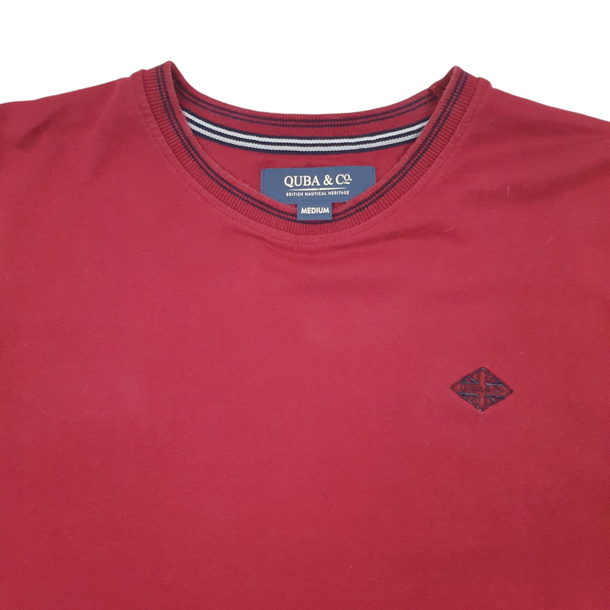 Mens Red Quba & Co  Short Sleeve T Shirt