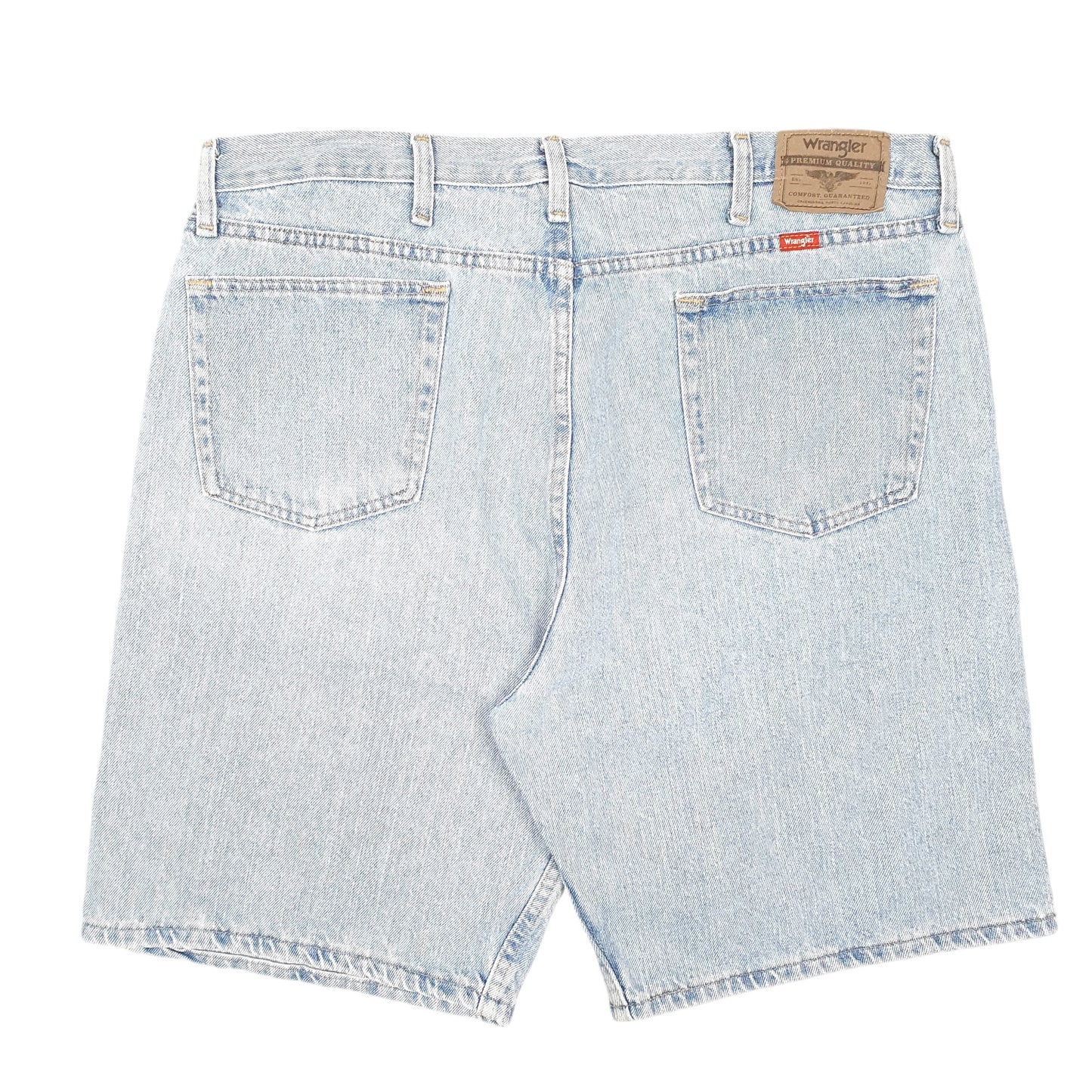 Mens Blue Wrangler Denim Jeans Jorts Relaxed Baggy Denim Shorts