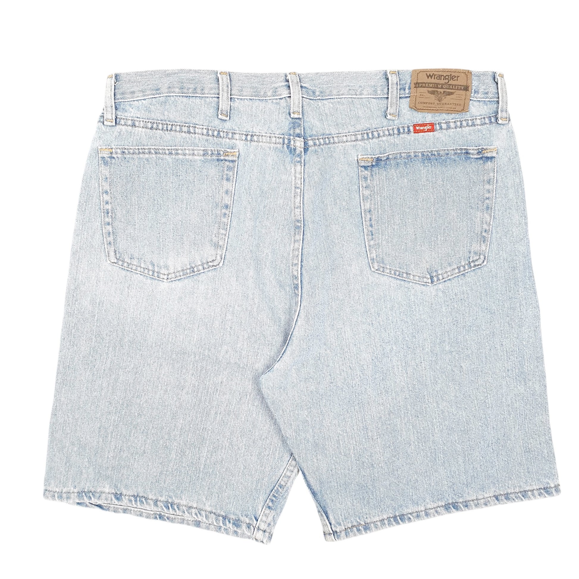 Mens Blue Wrangler Denim Jeans Jorts Relaxed Baggy Denim Shorts