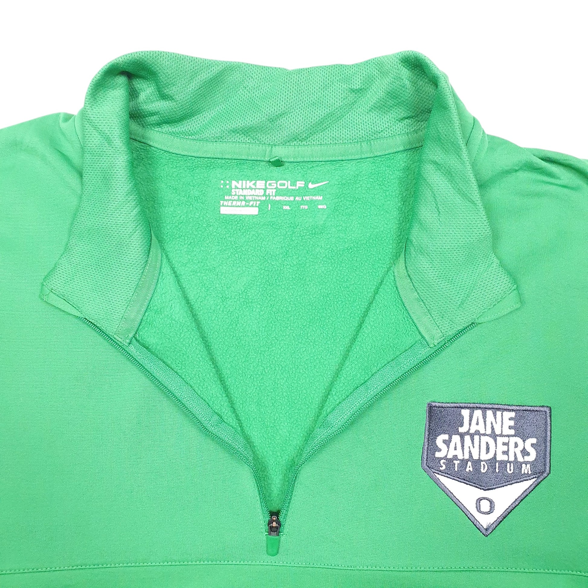 Mens Green Nike Golf Active Therma Fit Jane Sanders Stadium Quarter Zip Jumper