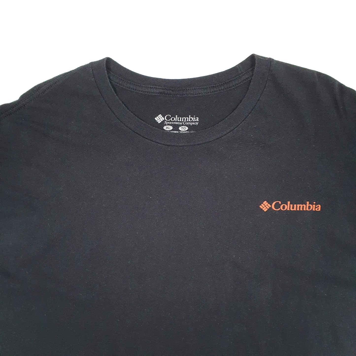 Mens Black Columbia Sportswear  Short Sleeve T Shirt