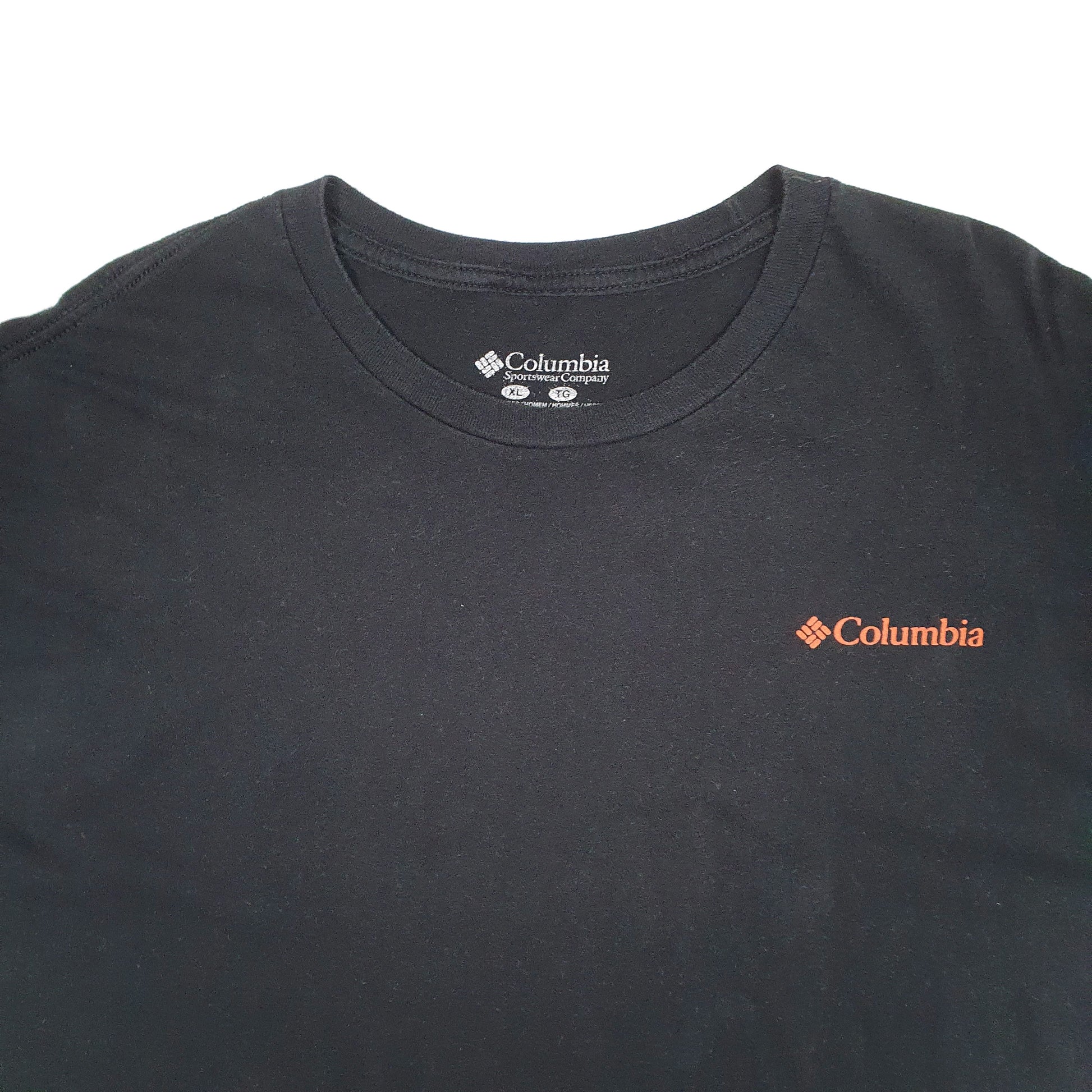 Mens Black Columbia Sportswear  Short Sleeve T Shirt