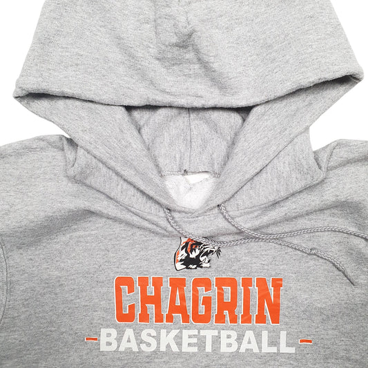 Womens Grey Champion Chagrin Basketball Spellout Hoodie Jumper