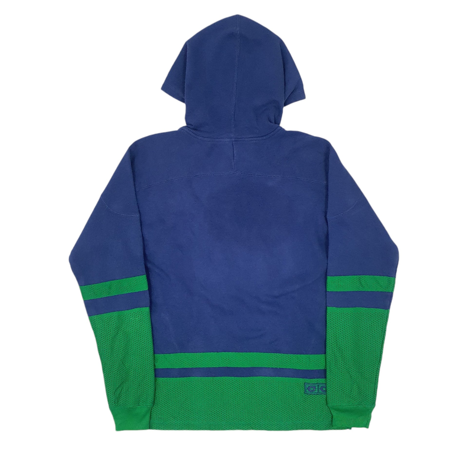 Mens Blue CCM NHL Vancouver Canucks Hoodie Jumper