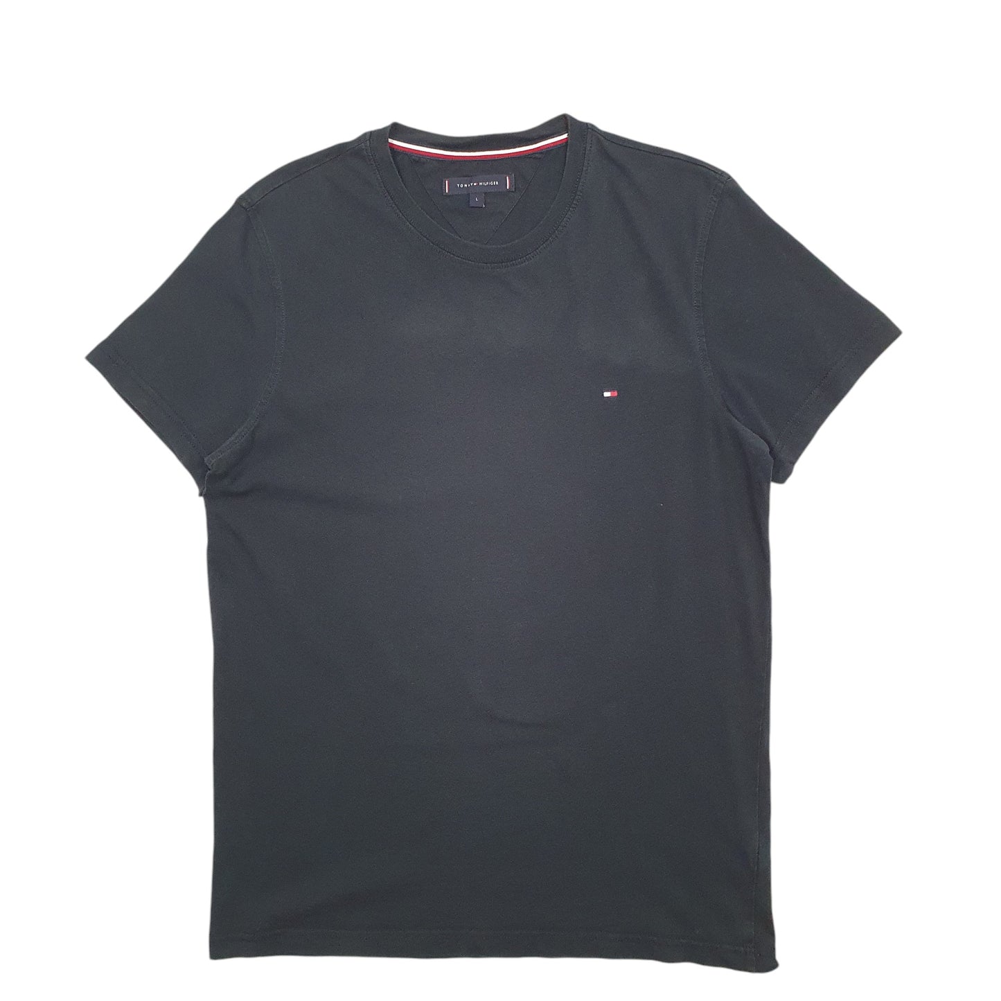Mens Black Tommy Hilfiger  Short Sleeve T Shirt