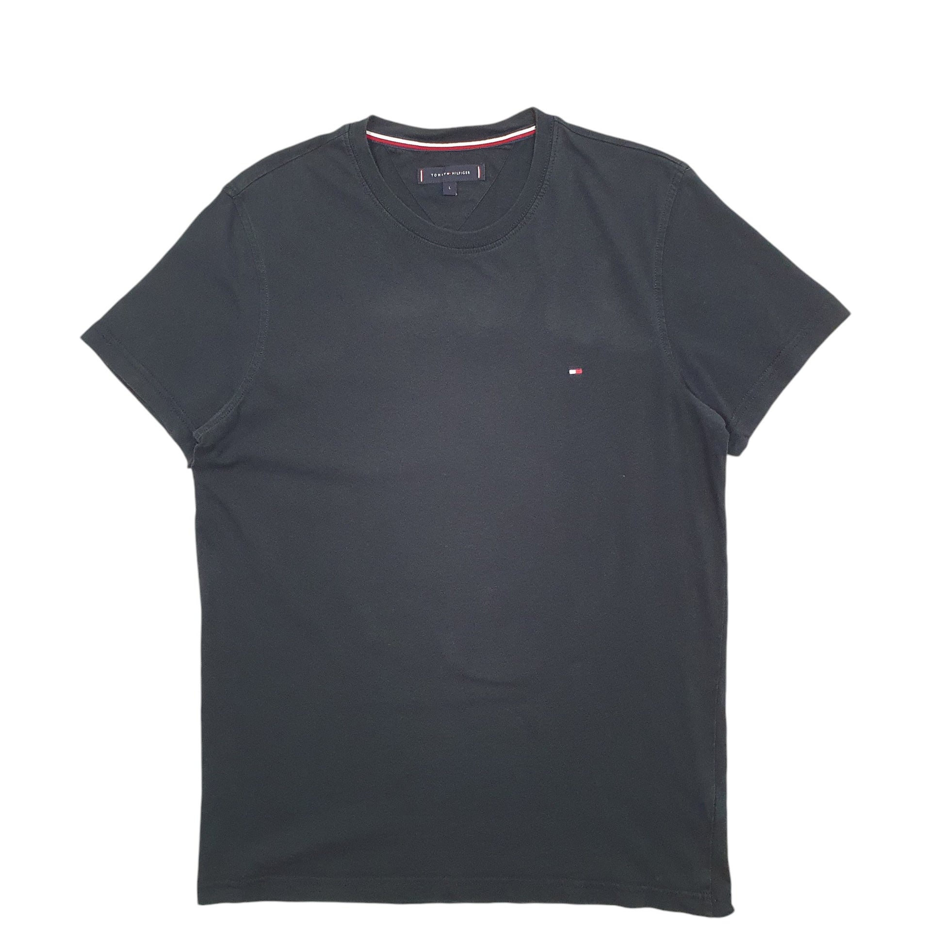 Mens Black Tommy Hilfiger  Short Sleeve T Shirt