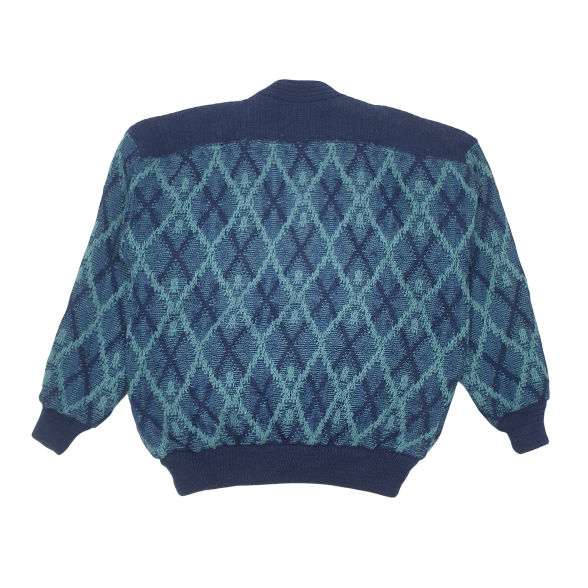 Mens Blue Unbranded Knitwear Cardigan Full Zip Coat