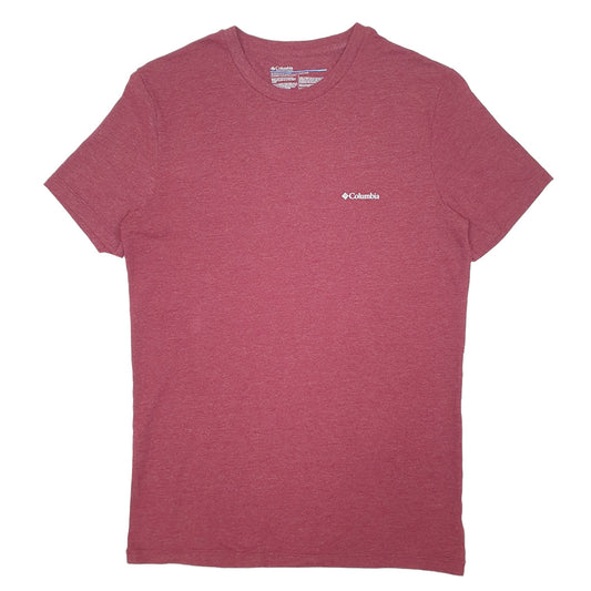 Mens Burgundy Columbia Sportswear  Short Sleeve T Shirt