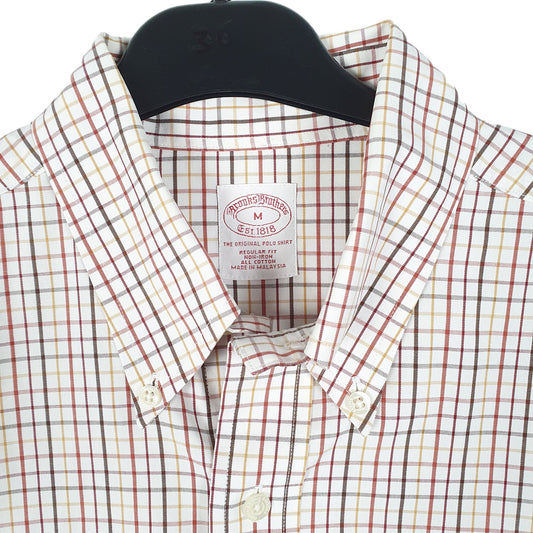 Mens White Brooks Brothers  Long Sleeve Shirt