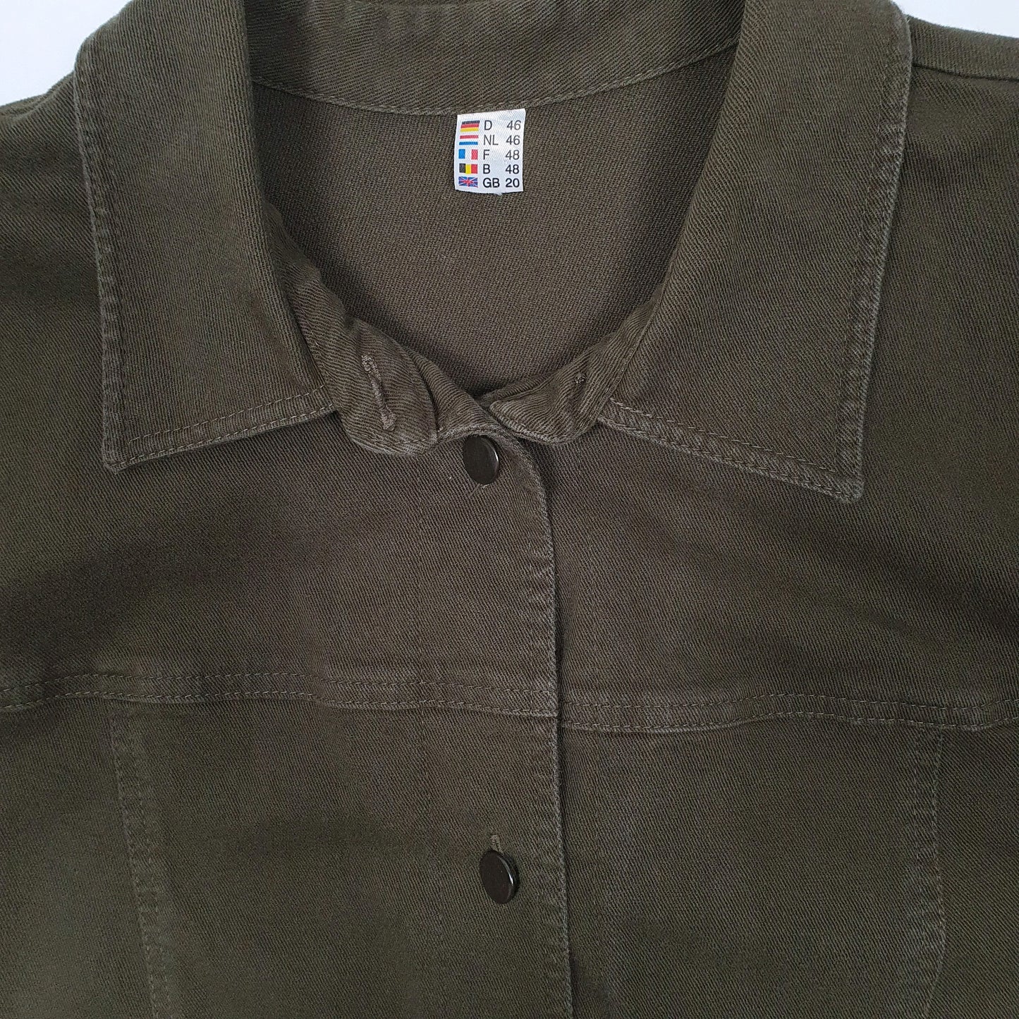 Womens Khaki Unbranded Vintage Canvas Trench  Coat