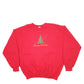 Mens Red Gildan Christmas Happy Holidays Crewneck Jumper