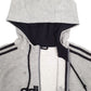 Mens Grey Adidas Spellout Full Zip Jumper