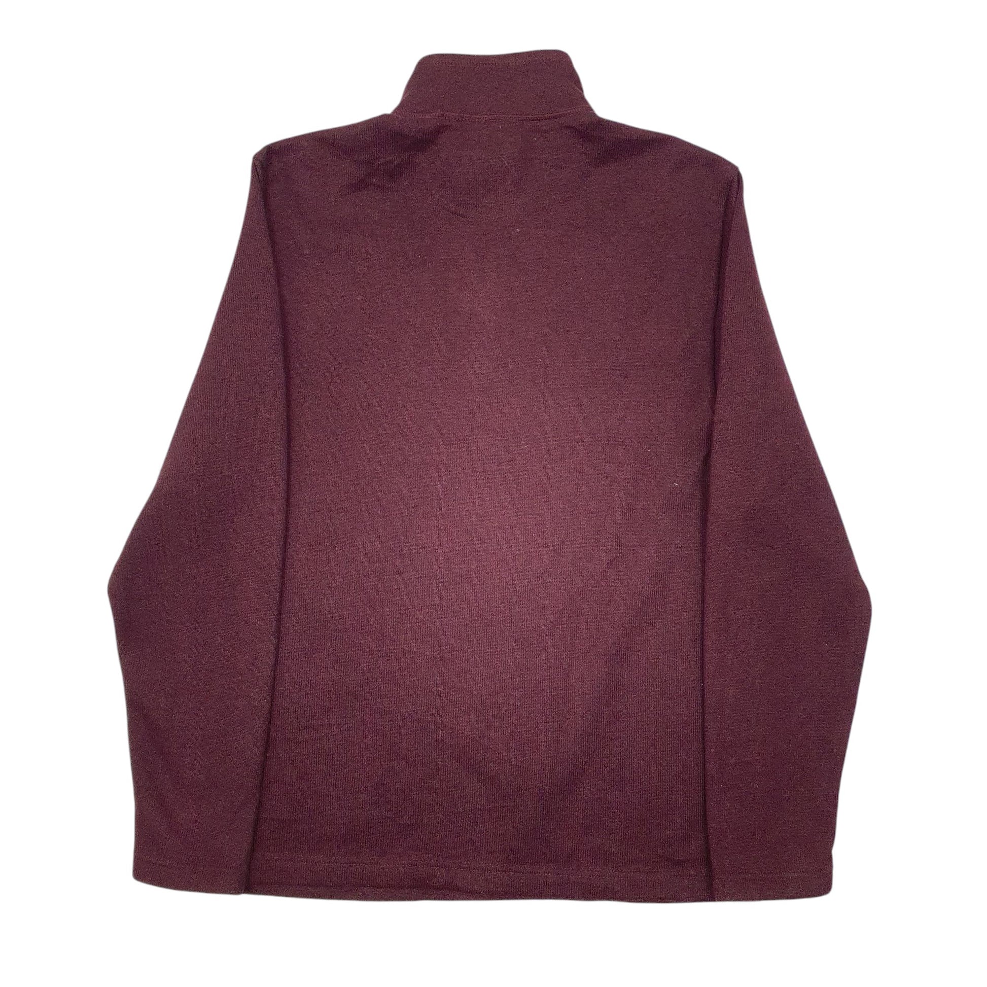 Mens Burgundy Izod  Quarter Zip Jumper