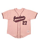 Mens Pink Delong MLB Baseball Jersey Jordan Short Sleeve T Shirt