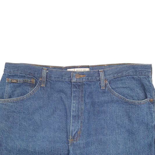 Mens Blue Lee  Regular JeansW42 L30