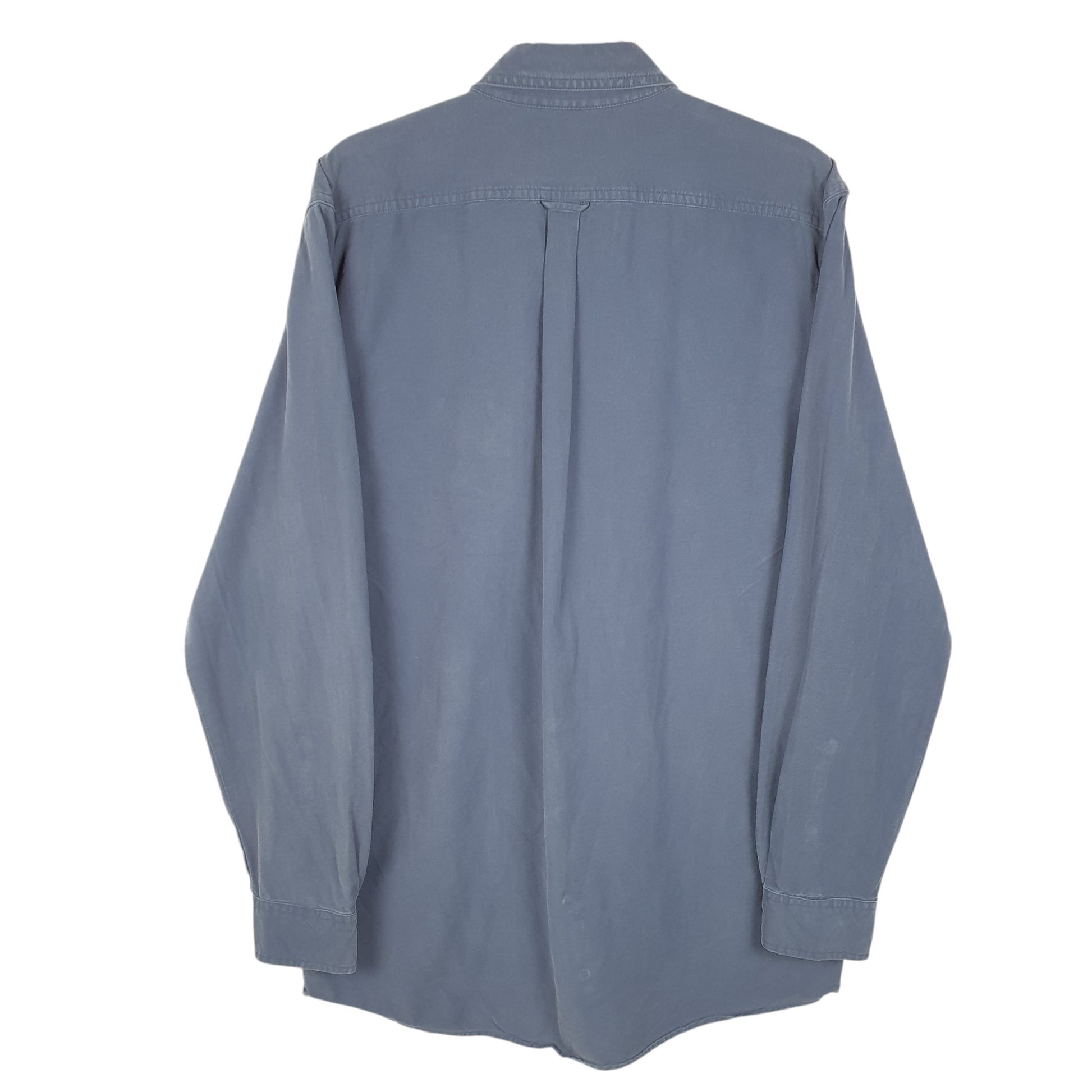 Mens Navy L.L.Bean Tall Slightly Fitted Long Sleeve Shirt