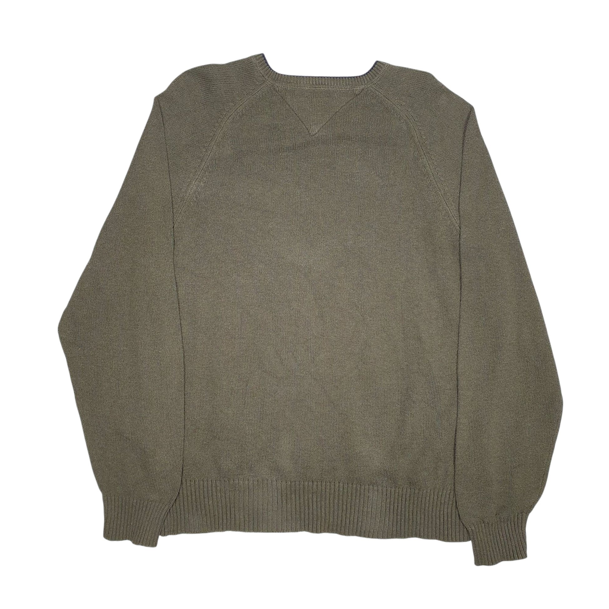 Mens Green Tommy Hilfiger  Crewneck Jumper