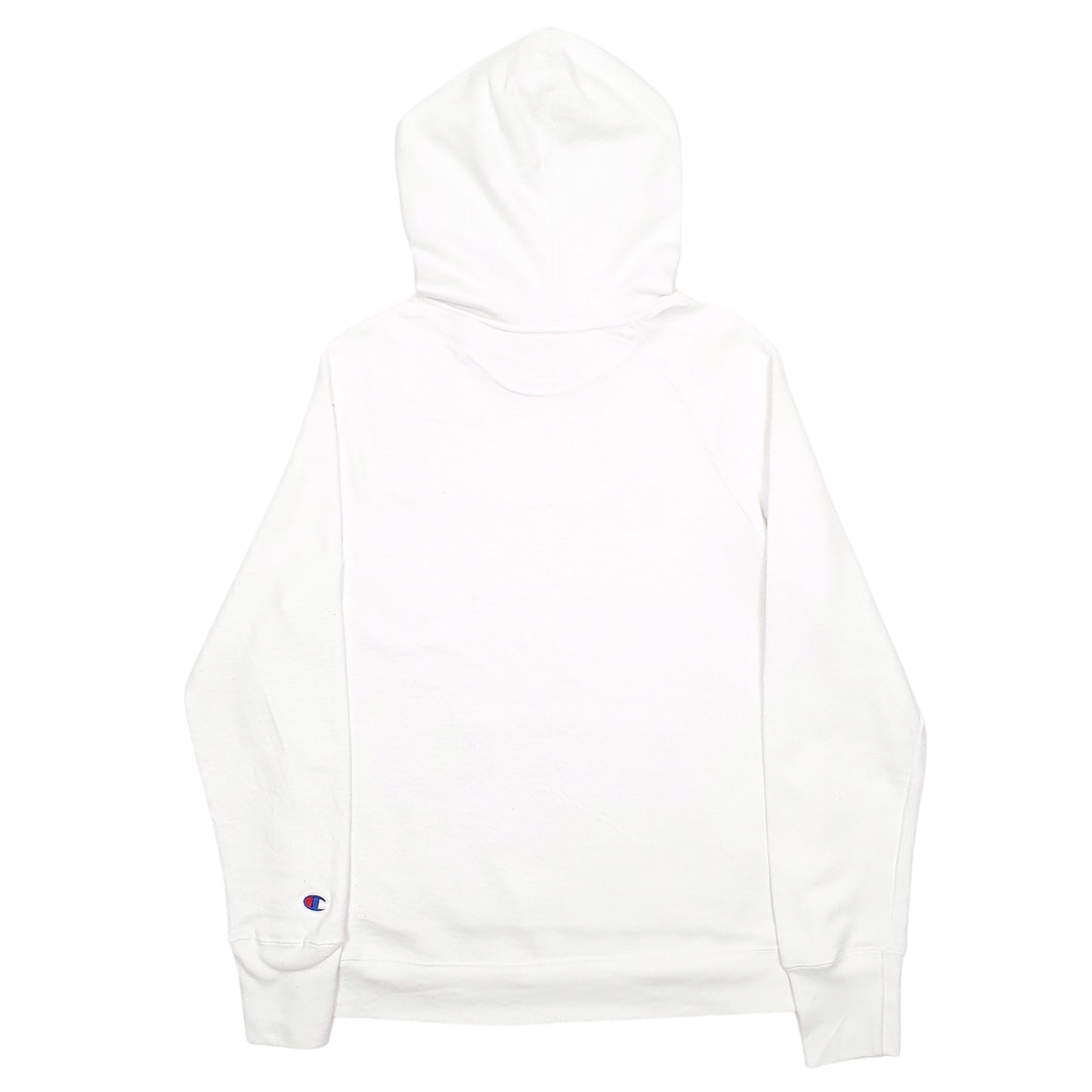 Womens White Champion Spellout Hoodie Jumper